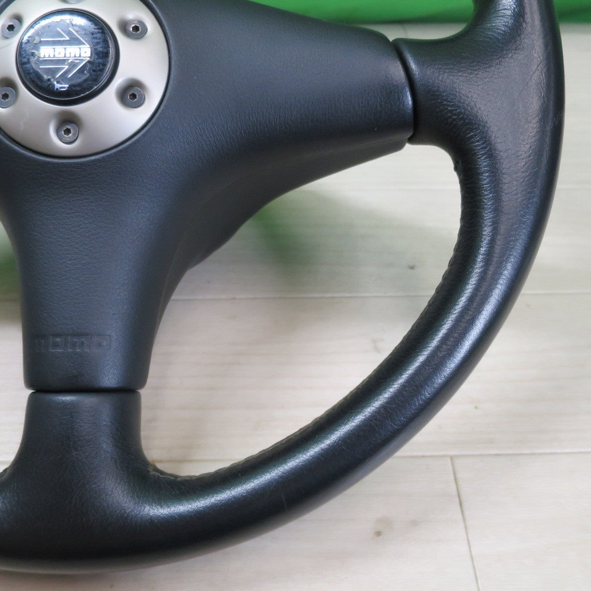 [送料無料] ☆三菱 4/5/6 共用 ランエボ RS 純正 MOMO ステアリング ハンドル モモ ランサーエボリューション 現状品☆