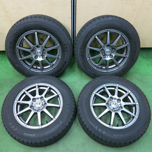 バリ溝！20年！キレイ！9.5分★スタッドレス 195/65R15 トーヨー オブザーブ ガリット GIZ Aphrodite アフロディーテ 15インチ PCD114.3/5H★4121802SYス
