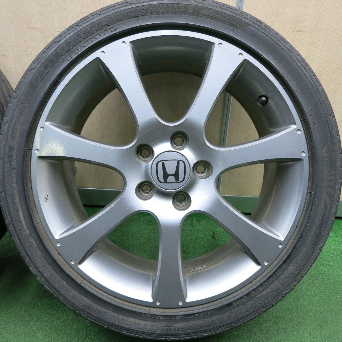 *送料無料* 4本価格★ホンダ オデッセイ アブソルート 純正 225/45R18 ブリヂストン ポテンザ RE050A 18インチ PCD114.3/5H★4032405HAノ