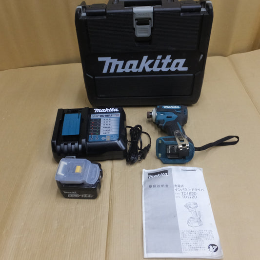 [送料無料] ◆マキタ 充電式 インパクト ドライバ 14.4V TD162DRGX 充電器 バッテリー ケース 付き 電動 工具◆