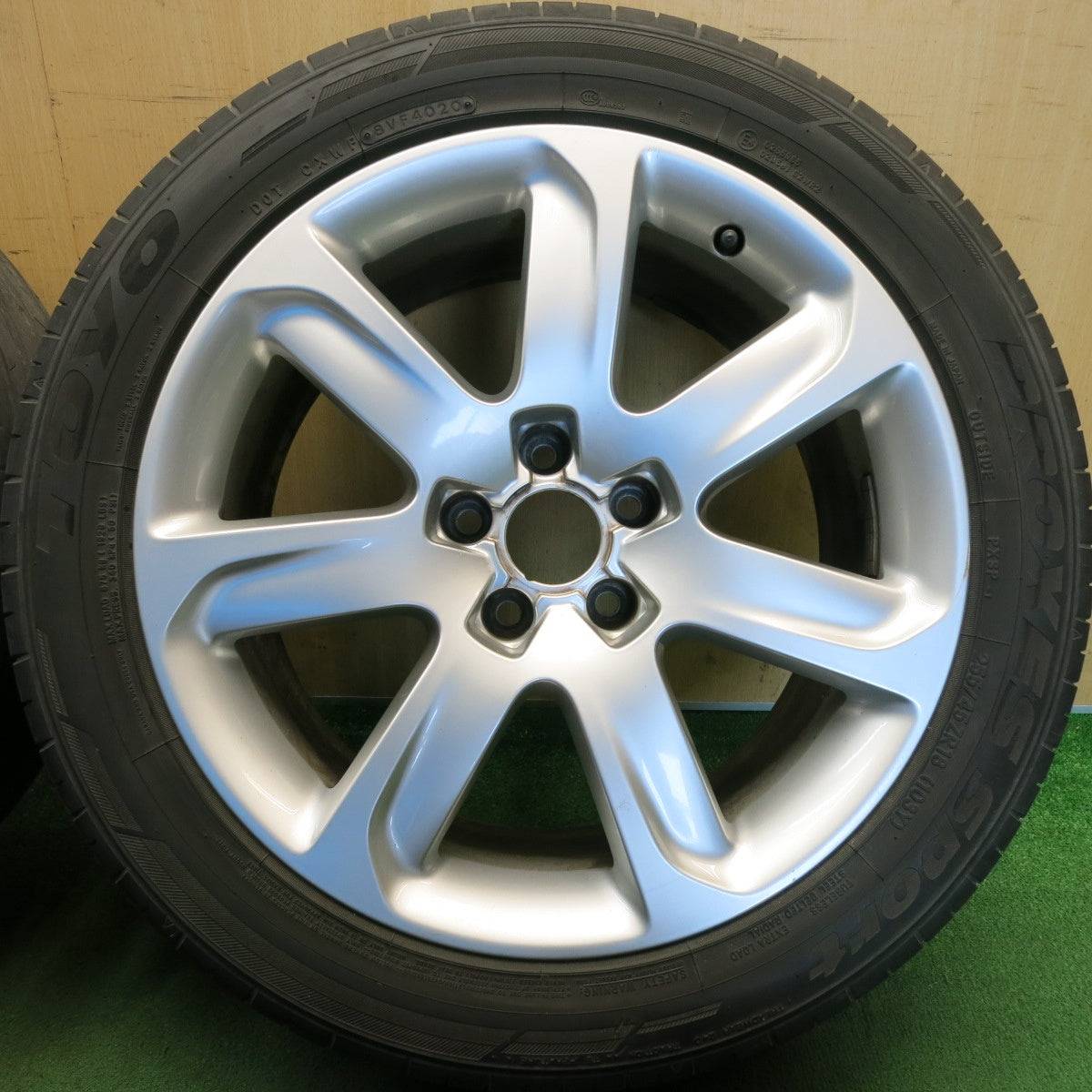 キレイ◎アウディ A7 4G 純正 255/45R18 トーヨー プロクセス スポーツ 18インチ PCD112/5H◎6072602HAノ