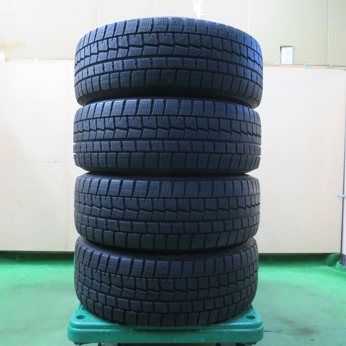 [送料無料] バリ溝！9分★スタッドレス 215/60R16 ダンロップ ウインターマックス WM01 SMACK ENKEI AME スマック エンケイ 16インチ PCD114.3/5H★5012910イス