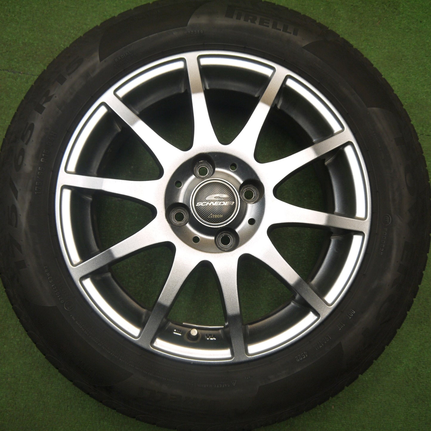 キレイ！22年★175/65R15 ピレリ POWERGY SCHNEIDER ATECH シュナイダー パワジー 15インチ PCD100/4H★6010901Hノ
