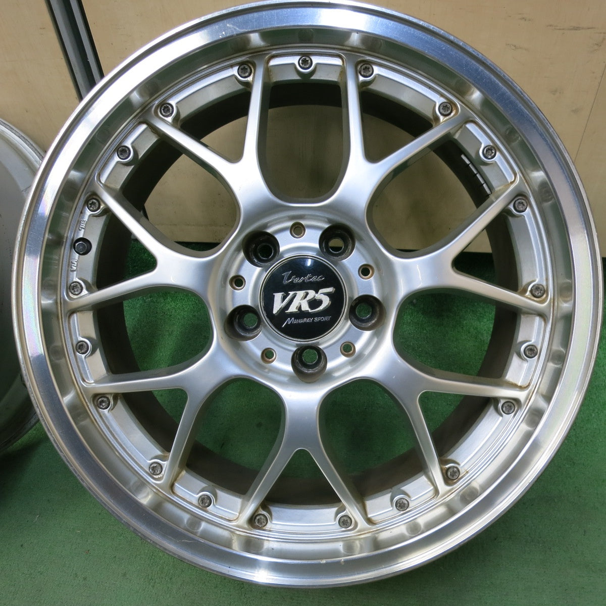 Manaray Sport VERTEC VR-5社外18インチ×8J＋45 4本価格☆Vertec VR5 MANARAY SPORT 18インチ ホイール ヴァー