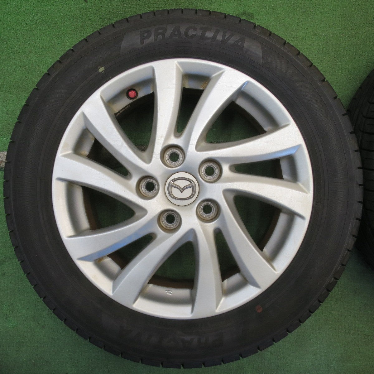 バリ溝！24年！9.5分◎マツダ CWEFW プレマシー 純正 205/55R16 プラクティバ ヨコハマ製 16インチ PCD114.3/5H◎6072502NJノ