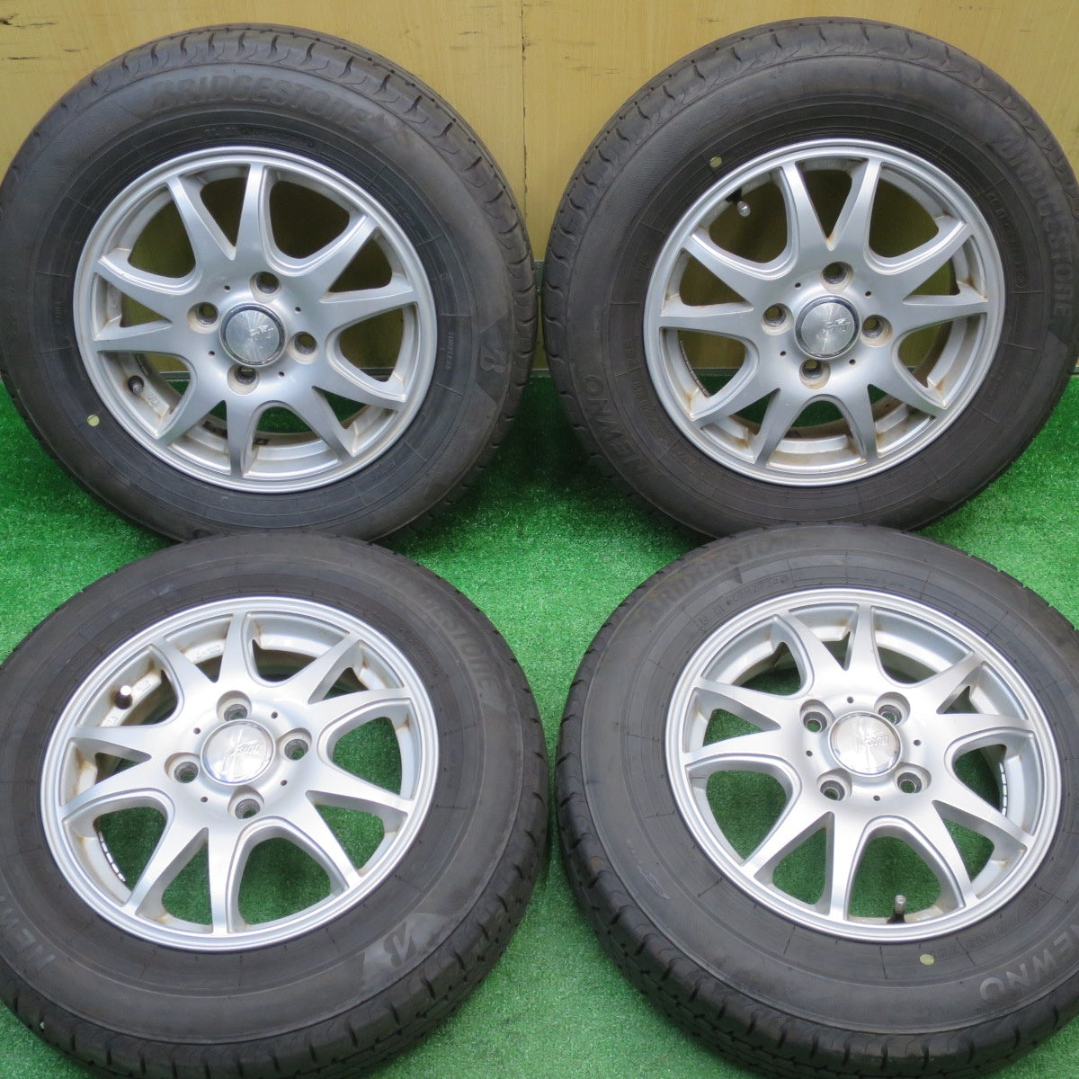 バリ溝！24年！9.5分★145/80R13 ブリヂストン NEWNO Fang ファング ニューノ 13インチ PCD100/4H★5110302NJノ