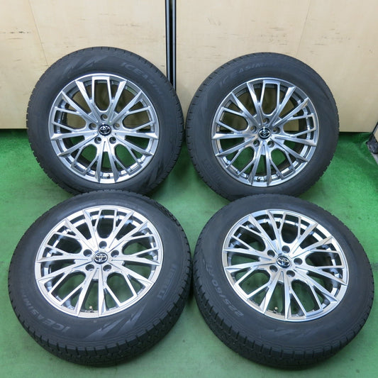 バリ溝！21年！キレイ！9.5分！付属品付★Lehrmeister L-F FIRST 225/60R18 スタッドレス ピレリ アイスアシンメトリコ レアマイスター L-Fファースト PCD114.3/5H★5022607SYス
