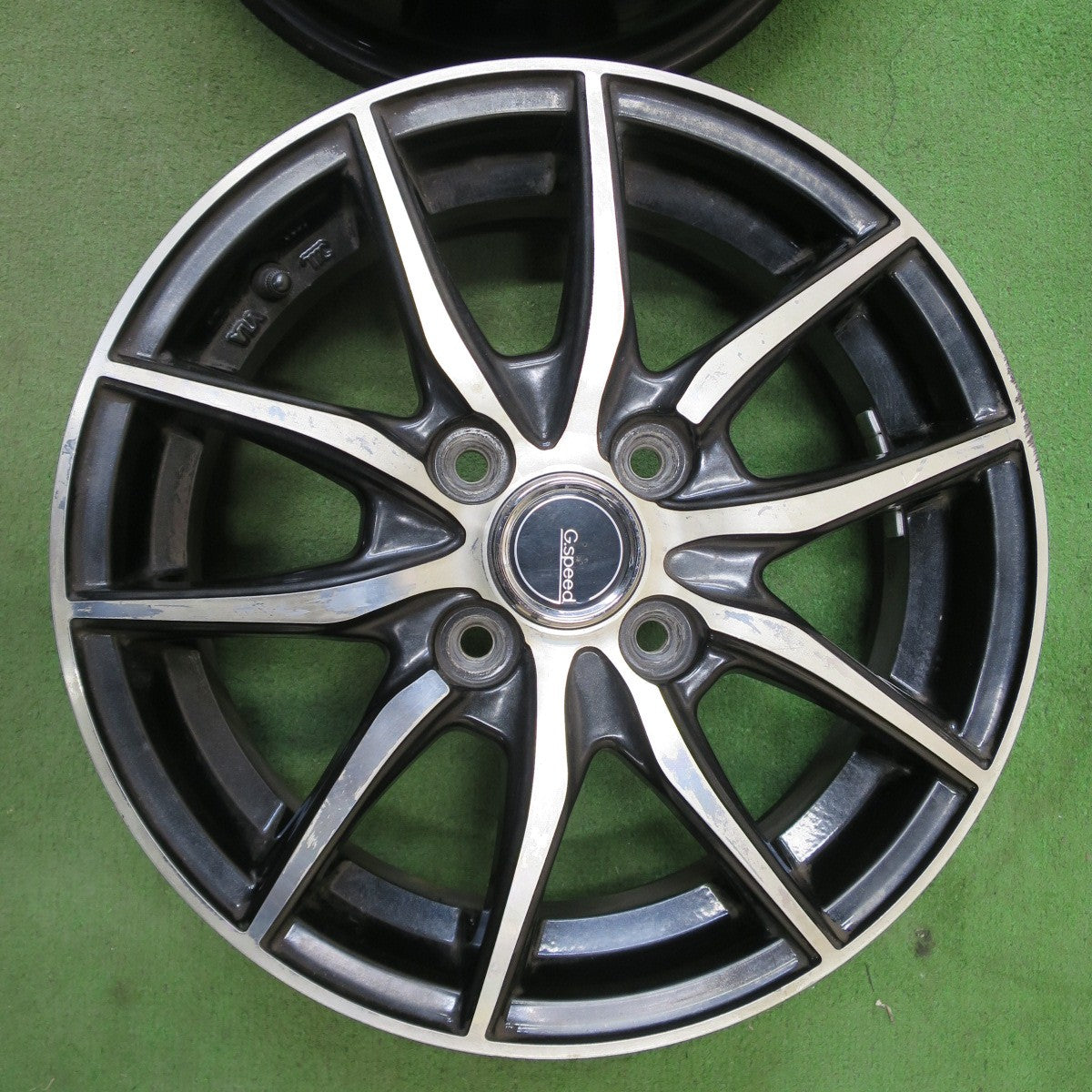 4本価格◎G.speed 14インチ ホイール Gスピード 14×4.5J PCD100/4H◎6090403NGホ