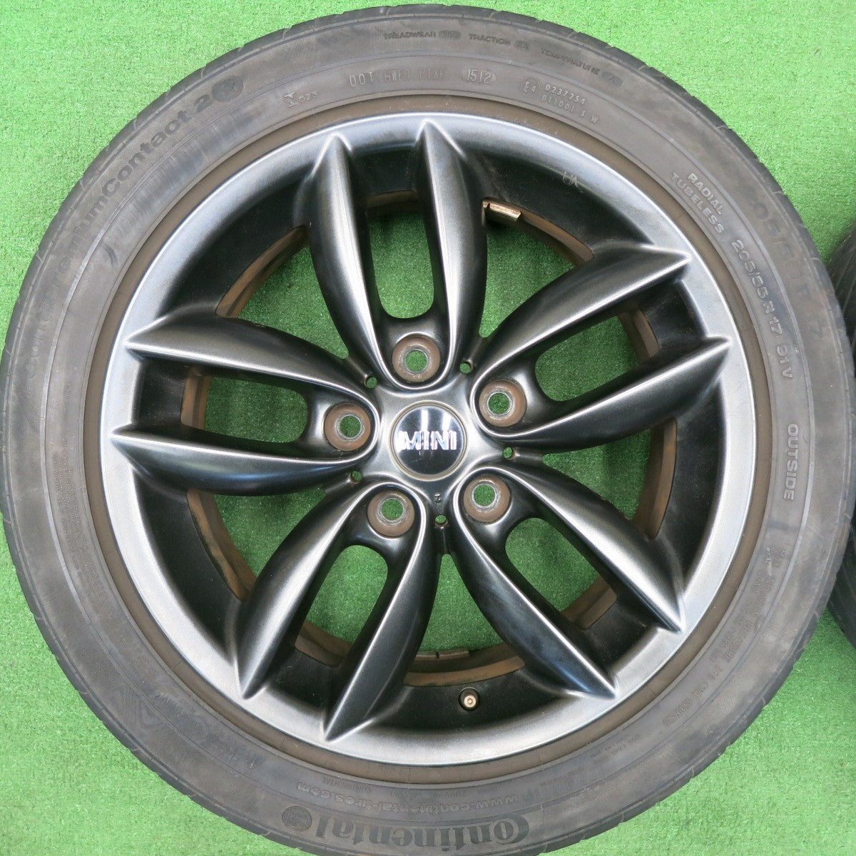 [送料無料] 4本価格★MINI R60 ミニ クロスオーバー 純正 205/55R17 コンチネンタル コンチプレミアムコンタクト2 17インチ PCD120/5H★4121609TNノ