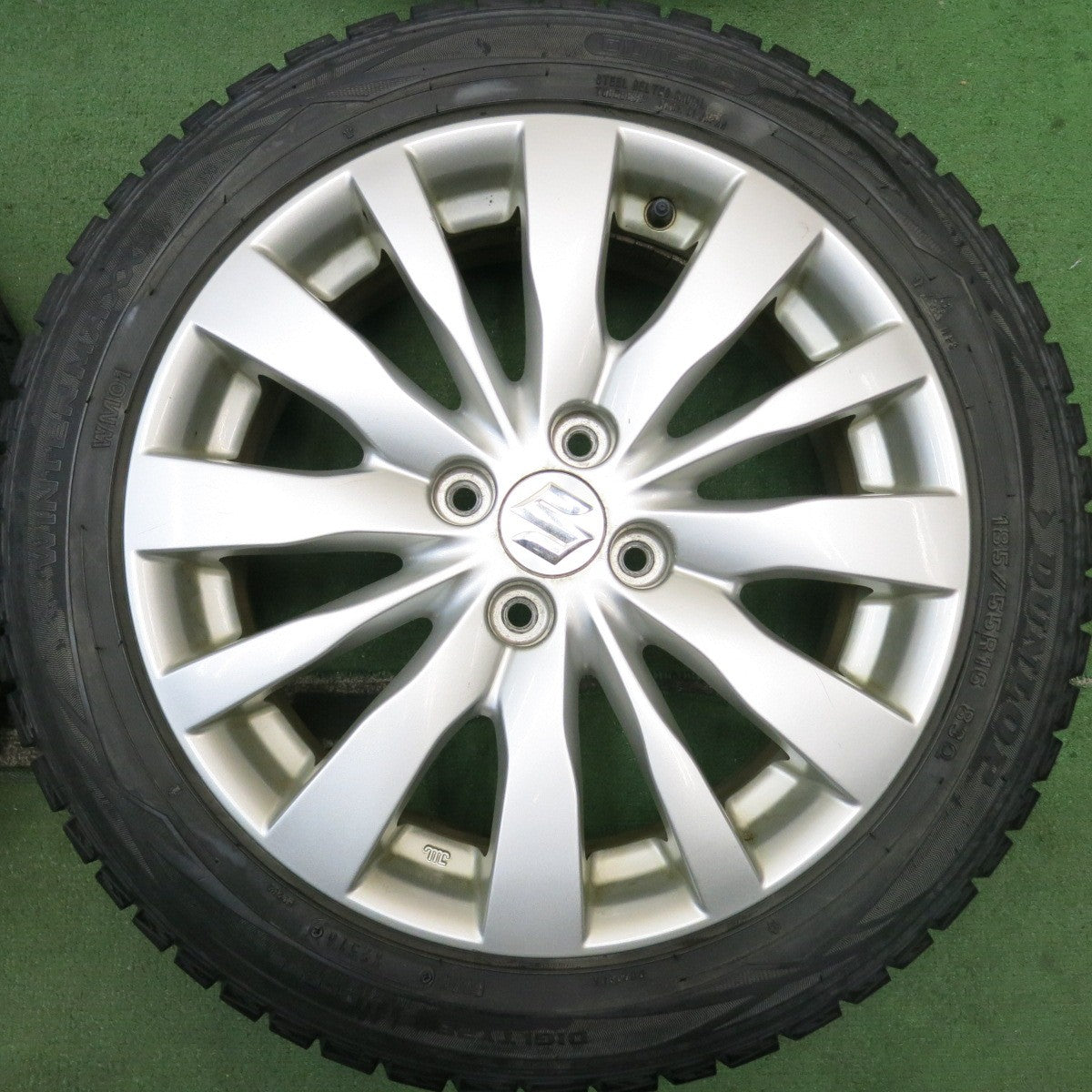 4本価格★スズキ スイフト 純正 185/55R16 スタッドレス ダンロップ ウインターマックス WM01 16インチ PCD100/4H★5083110HAス