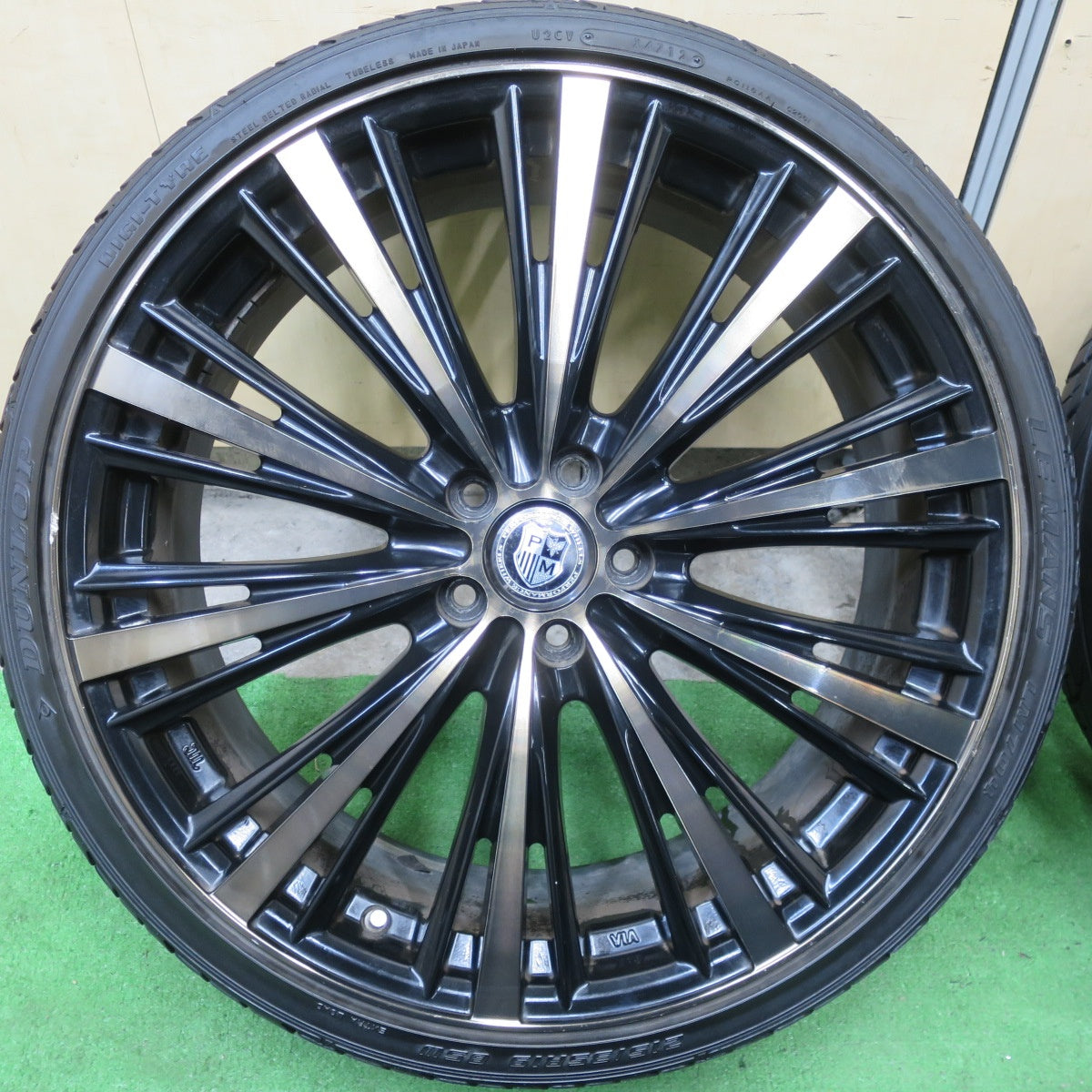 4本価格★プリウス 等 215/35R19 ダンロップ LE MANS LM704 フルウェイ HP108 PERFORMANCE WHEELS 19インチ PCD100/5H★5060601TTノ