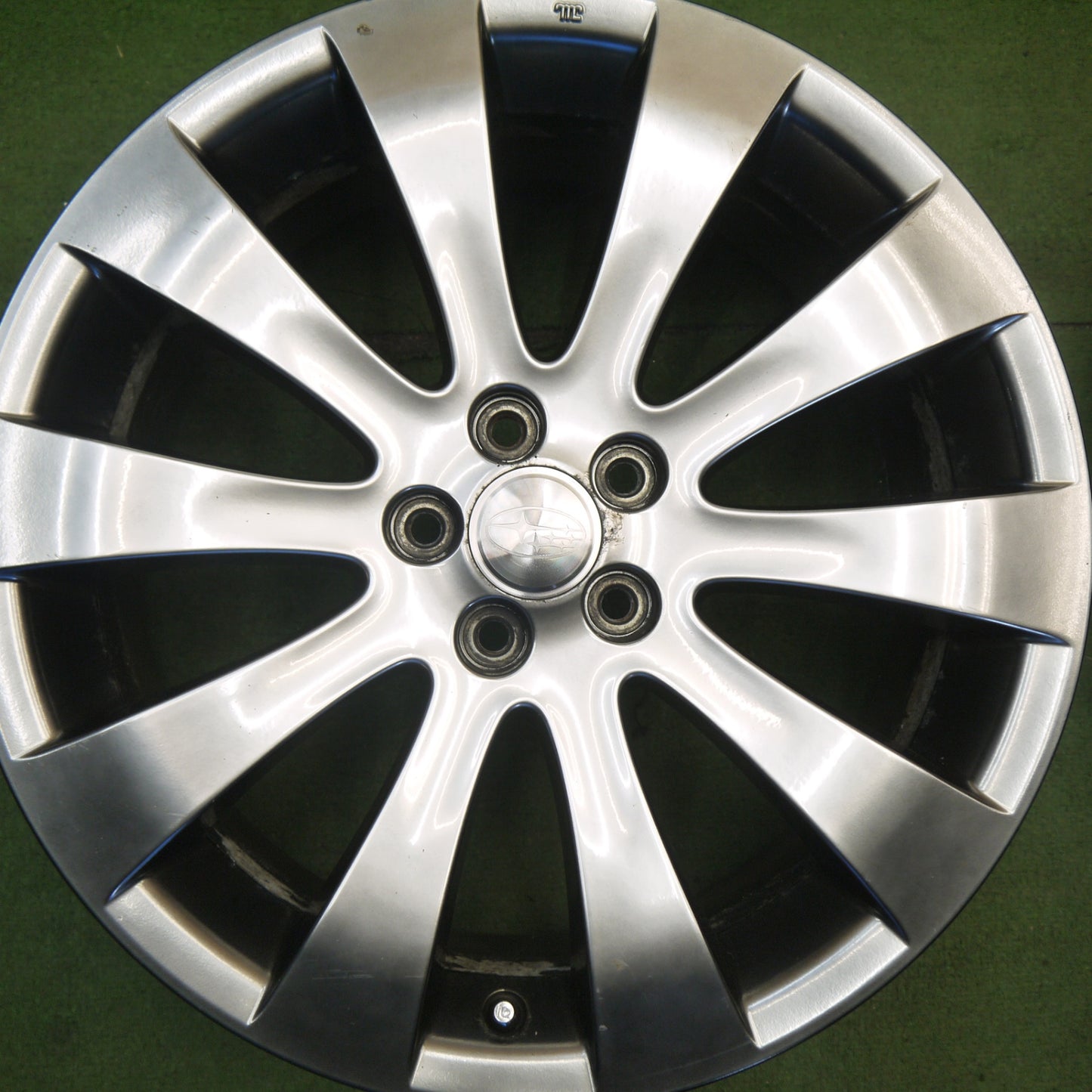 4本価格★スバル BP5 BL5 レガシィ 純正 ホイール 18インチ 18×7JJ PCD100/5H★3051206Hホ