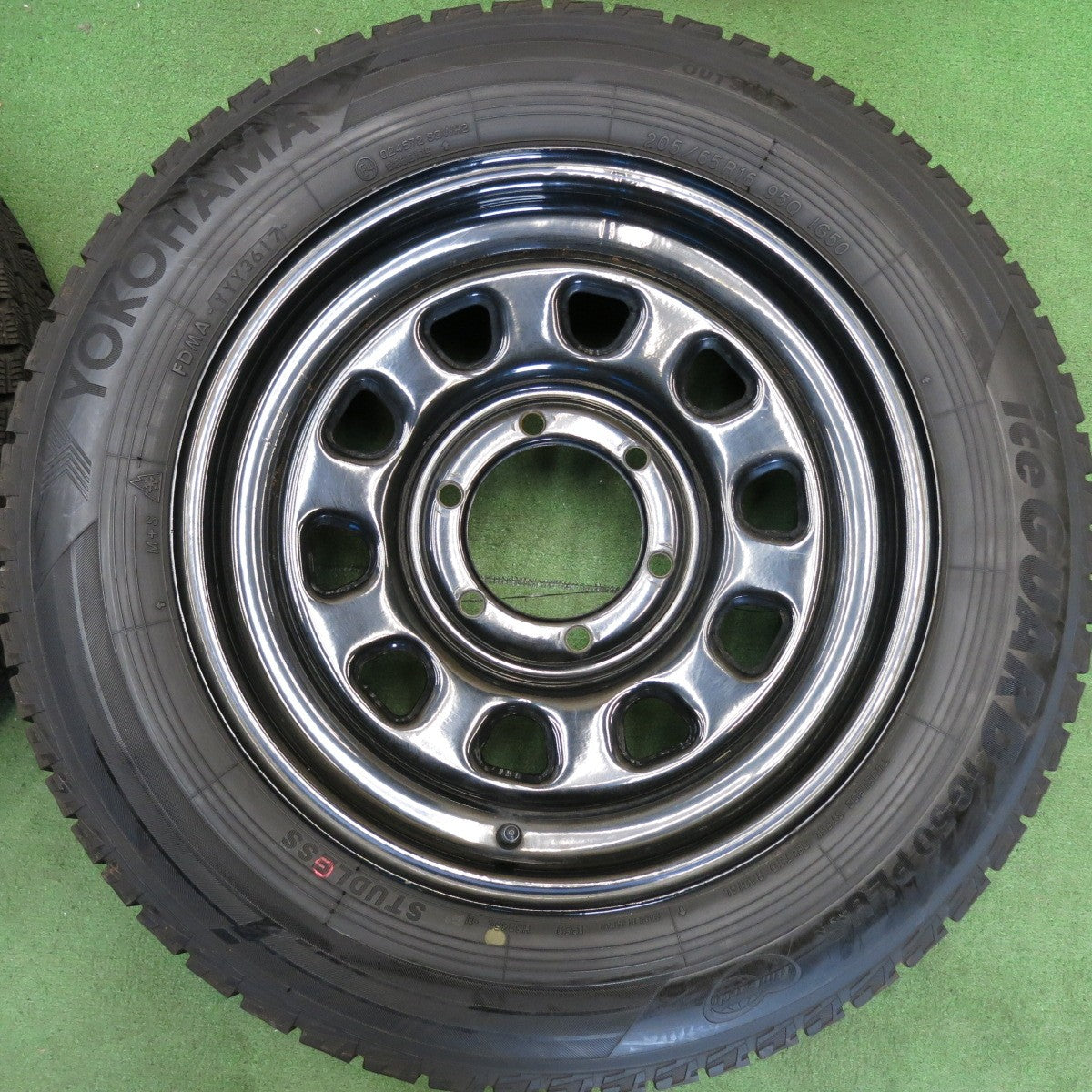バリ溝！9.5分★スタッドレス 205/65R16 ヨコハマ アイスガード iG50 プラス DAYTONA デイトナ スチール 16インチ PCD139.7/6H★6051405HAス