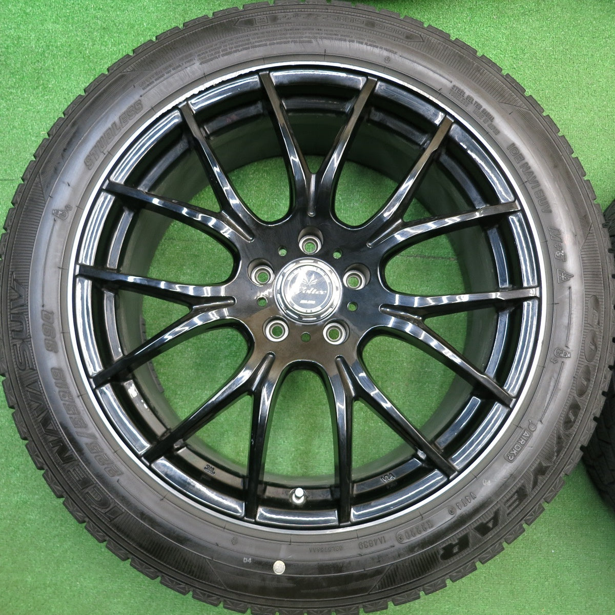 バリ溝！9分★スタッドレス 225/55R19 グッドイヤー アイスナビ SUV Voltec MILANO ボルテック インターミラノ 19インチ PCD114.3/5H★5112501HAス