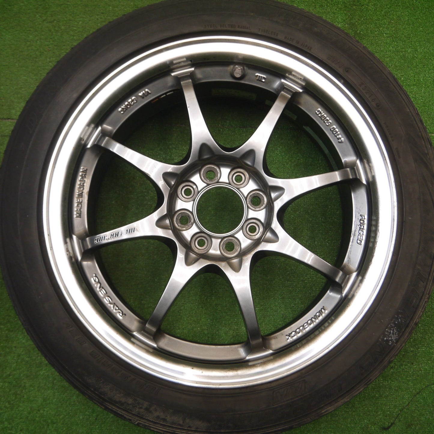 [送料無料] 4本価格★RAYS VR CE28N MONOBLOCK 鍛造 185/55R16 ダンロップ LE MANS LM704 16インチ レイズ モノブロック PCD100/4H★4121611Hノ