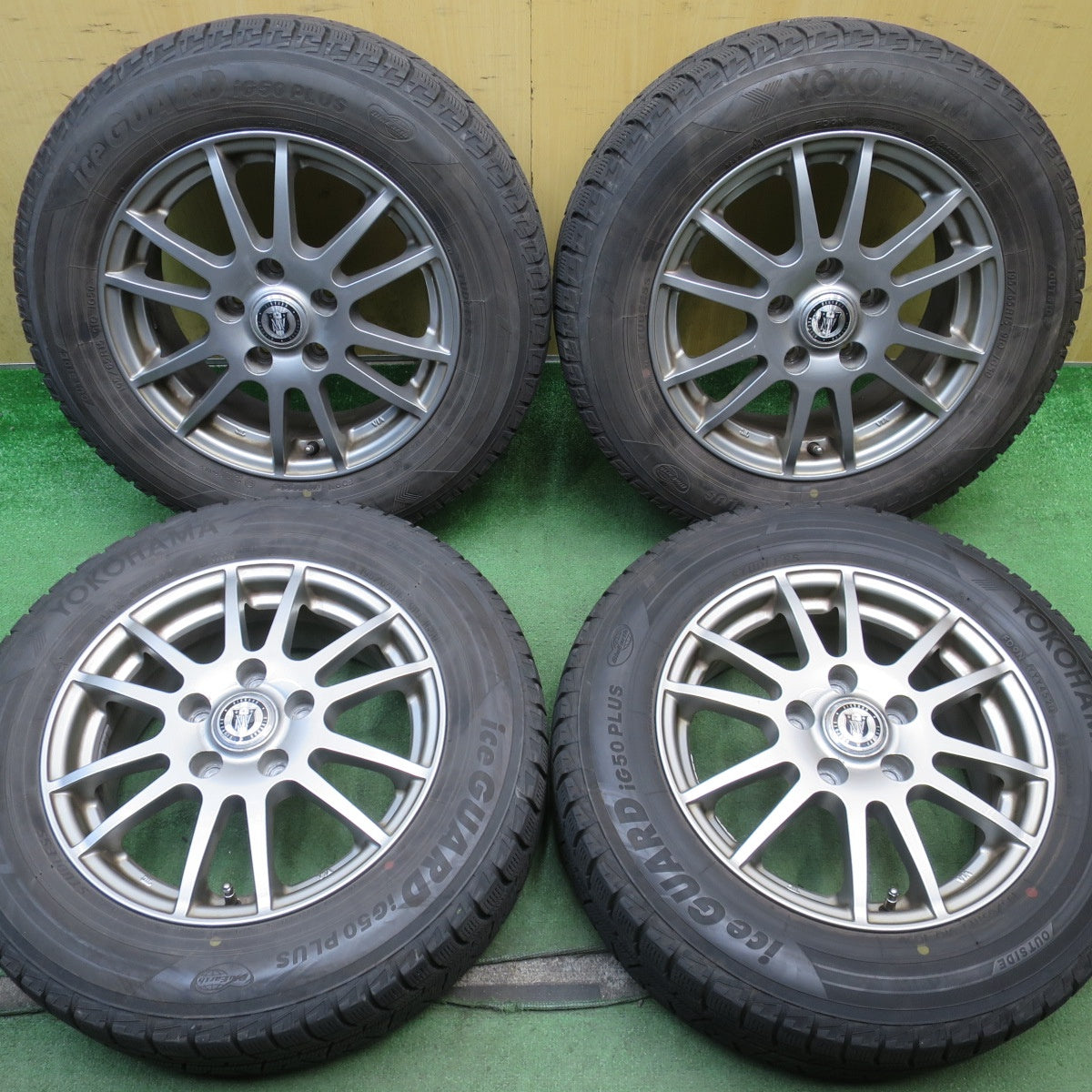 4本価格◎スタッドレス 195/65R15 ヨコハマ アイスガード iG50 プラス NIRVANA NV ニルバーナ ニルヴァーナ 15インチ PCD114.3/5H◎6072902NJス