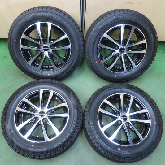 バリ溝！25年！キレイ！ほぼ10分★プリウス 等 195/65R15 スタッドレス ダンロップ ウインターマックス WM02 evance HA1 エヴァンス 15インチ PCD100/5H★6050808イス