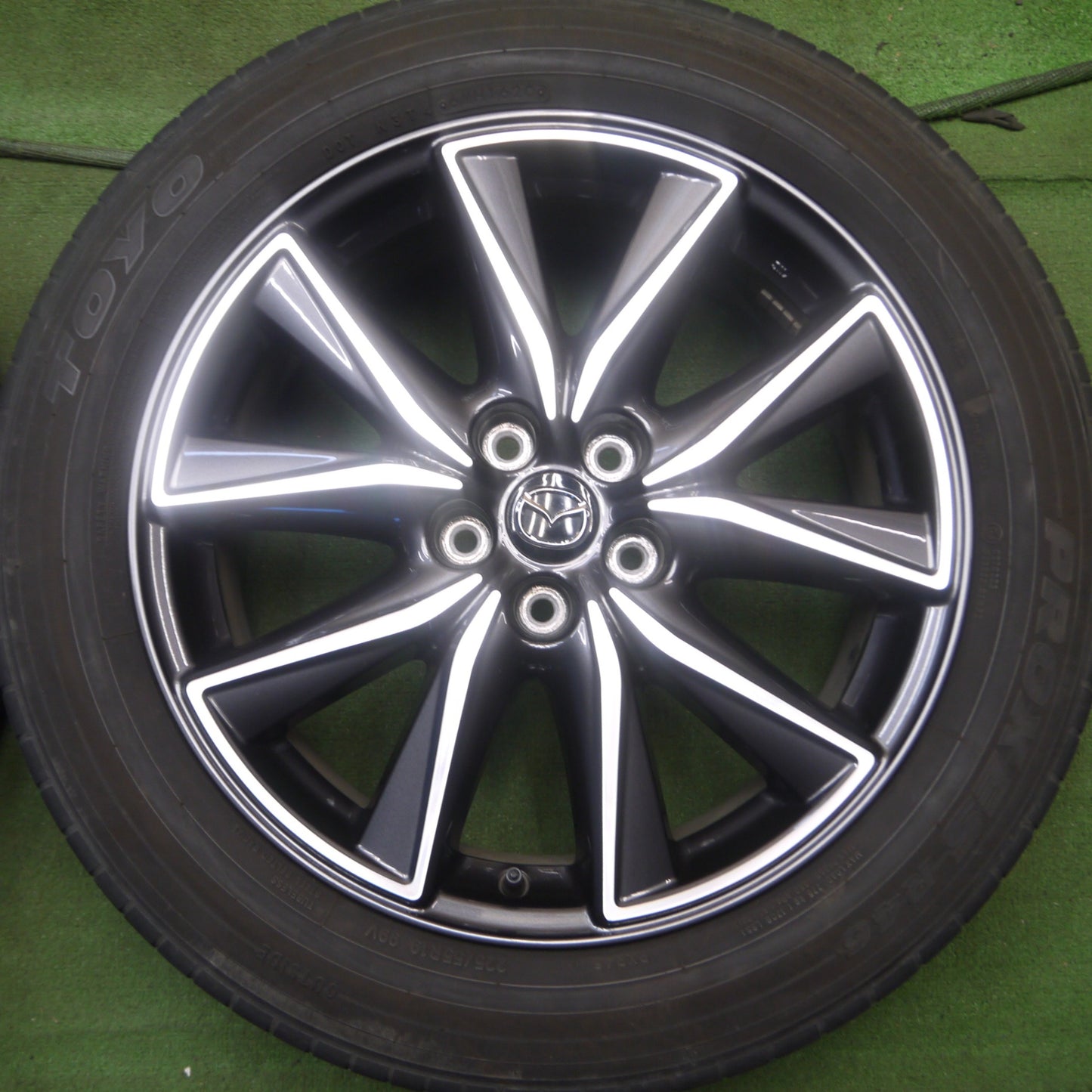 *送料無料* キレイ！20年★マツダ CX-5 純正 225/55R19 トーヨー プロクセス R46 19インチ CX5 PCD114.3/5H★4072407Hノ