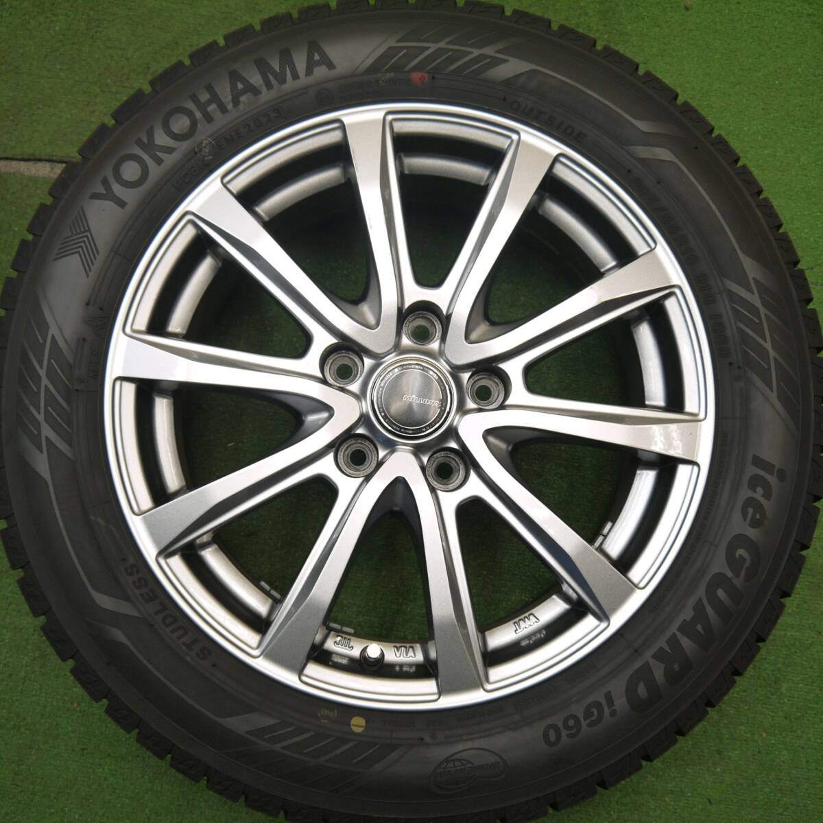 バリ溝 23年 綺麗 ほぼ10分★スタッドレス 205/55R16 ヨコハマ アイスガード iG60 MiLLOUS ミルアス PCD114.3/5H★5031802Hス
