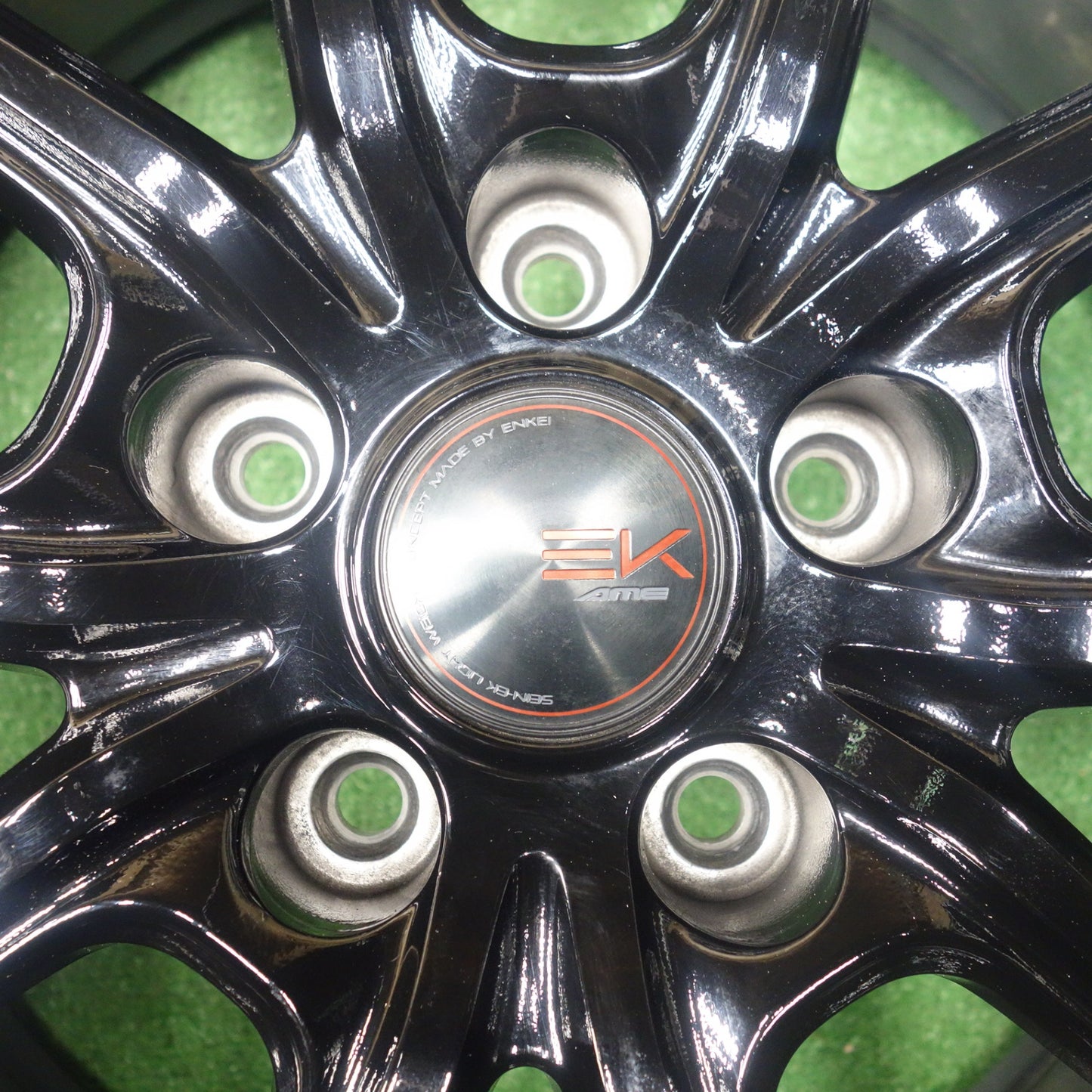 バリ溝！23年！9.5分★スタッドレス 215/60R16 ブリヂストン アイスパートナー2 SEIN-EK AME ENKEI ザイン エンケイ 16インチ PCD114.3/5H★6021401KTス