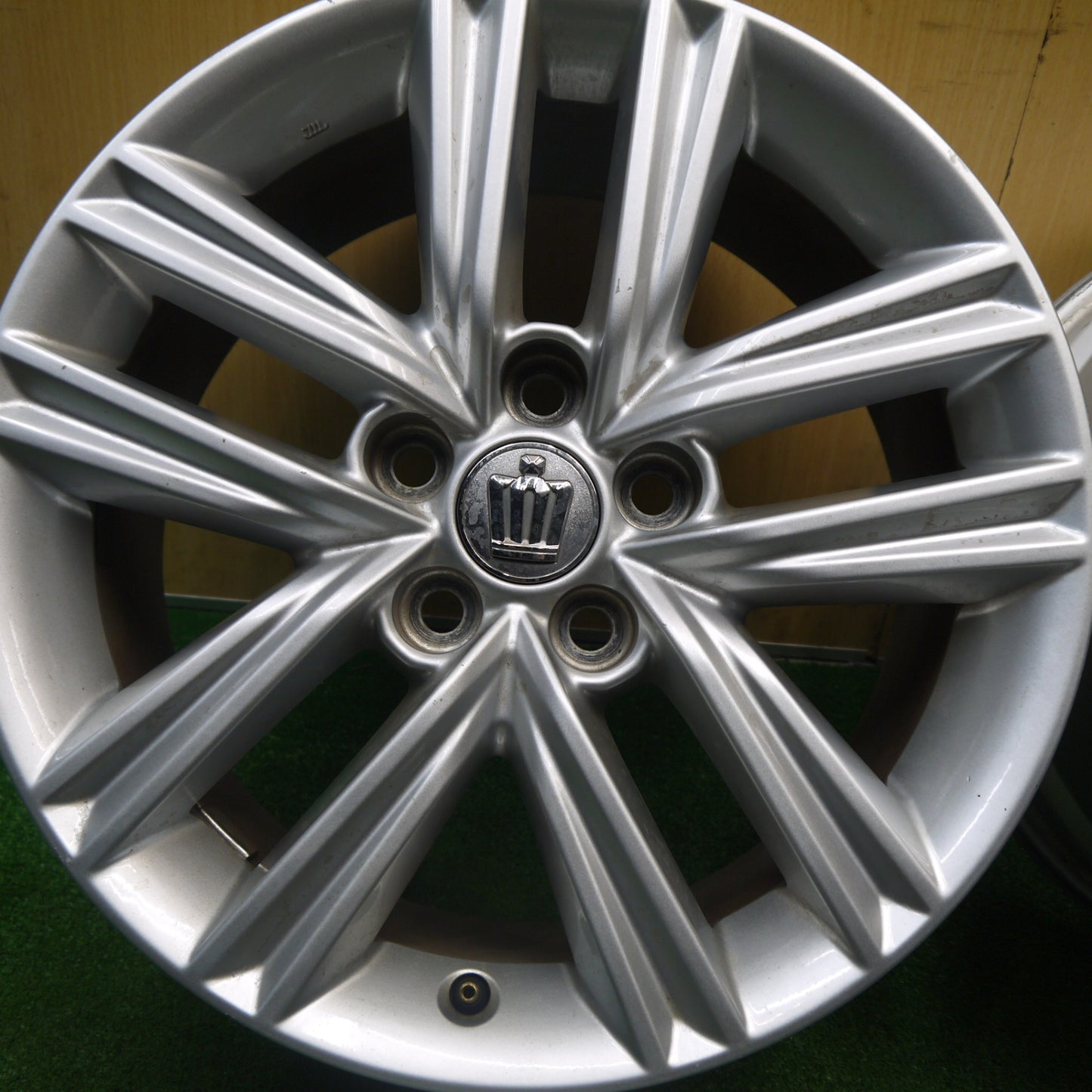 4本価格★トヨタ 210系 クラウン アスリート 純正 ホイール 17インチ 17×7.5J PCD114.3/5H★6010702Hホ