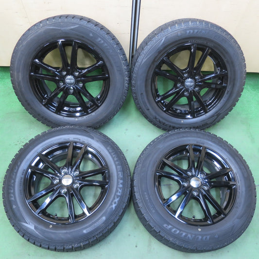 バリ溝！キレイ！9.5分★スタッドレス 205/65R16 ダンロップ ウインターマックス WM02 BAHNS TECH BLEST ブレスト 16インチ PCD114.3/5H★6012805イス