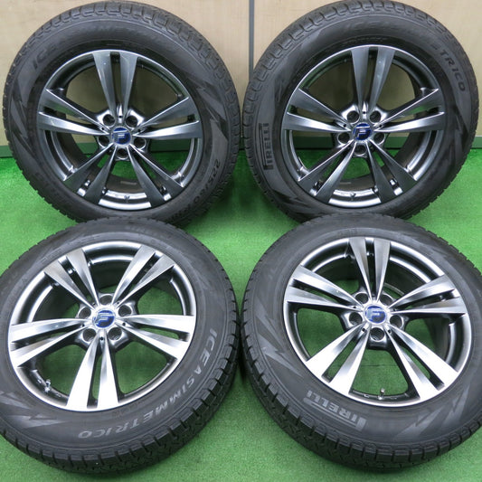 [送料無料] キレイ！21年★レアマイスター L-Fラウンジ 225/60R18 スタッドレス ピレリ アイスアシンメトリコ LEHRMEISTER PCD114.3/5H★4112207NJス