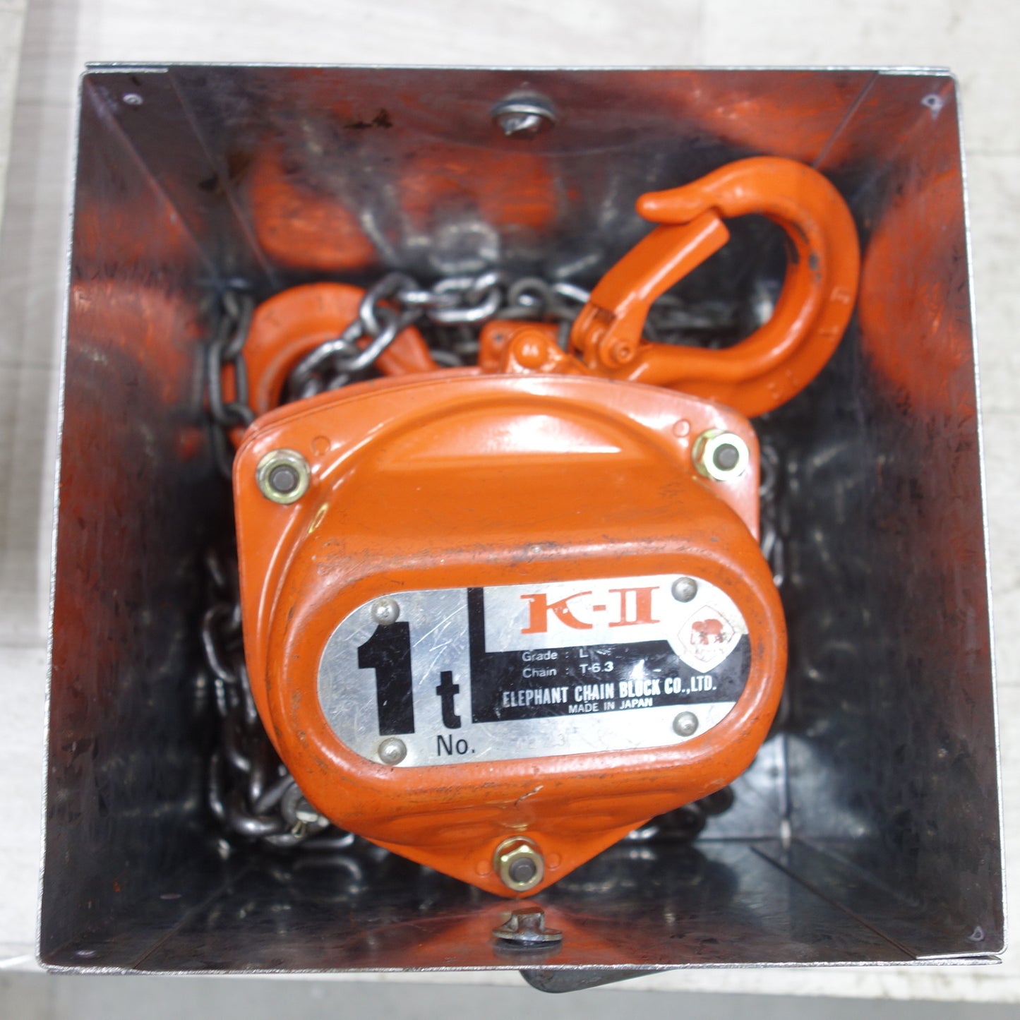 [送料無料] ◆象印 チェーンブロック 1ton K-2 L T-6.3 1000kg 1トン K-Ⅱ ELEPHANT 吊り 工具 エレファント①◆