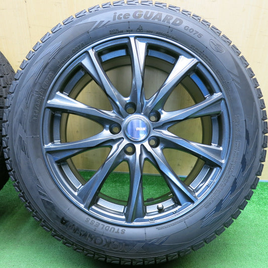 バリ溝！22年！9.5分◎スタッドレス 225/60R18 ヨコハマ アイスガード G075 D.O.S. DOS 18インチ PCD114.3/5H◎6071805HAス
