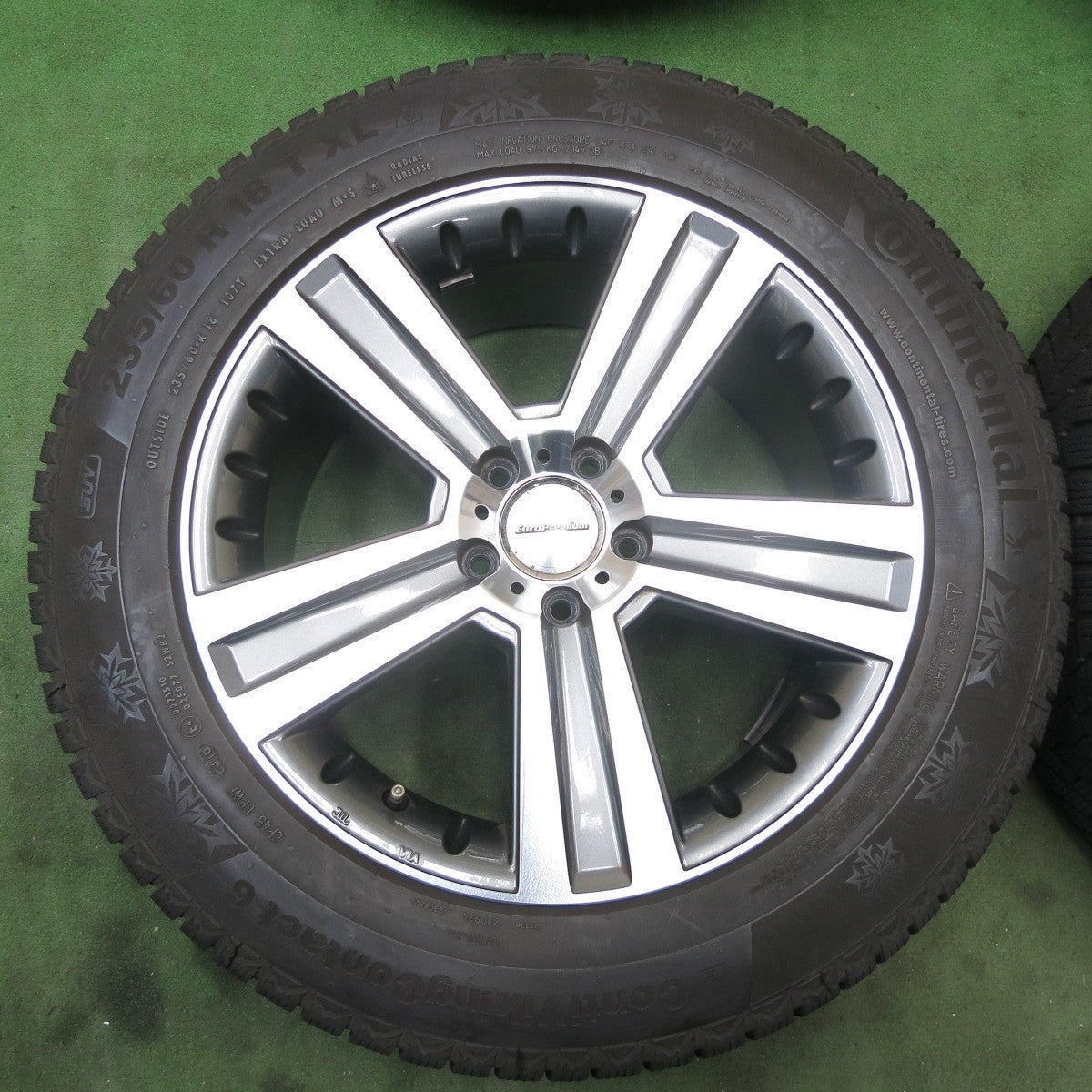 バリ溝！8.5分★ベンツ 等 EuroPremium WERNER 235/60R18 スタッドレス コンチネンタル コンチバイキング コンタクト6 18インチ ヴェルナー PCD112/5H★6011202ナス