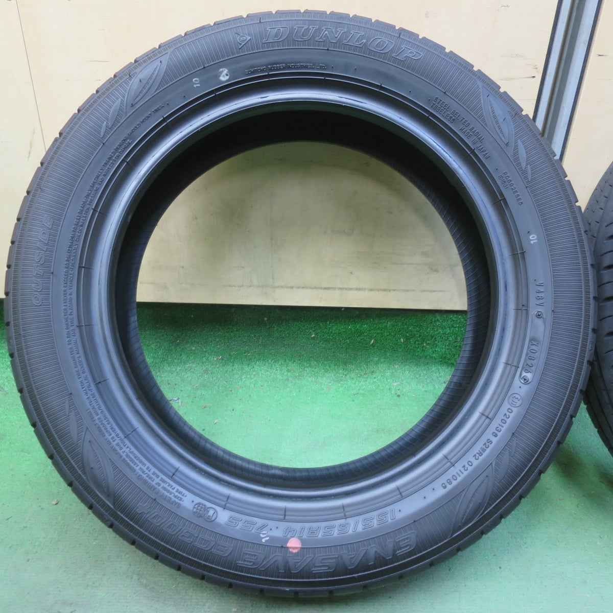 新車外し！26年◎155/65R14 ダンロップ エナセーブ EC300+ タイヤ 14インチ デイズ ワゴンR スペーシア ラパン 等◎6100610イノタ