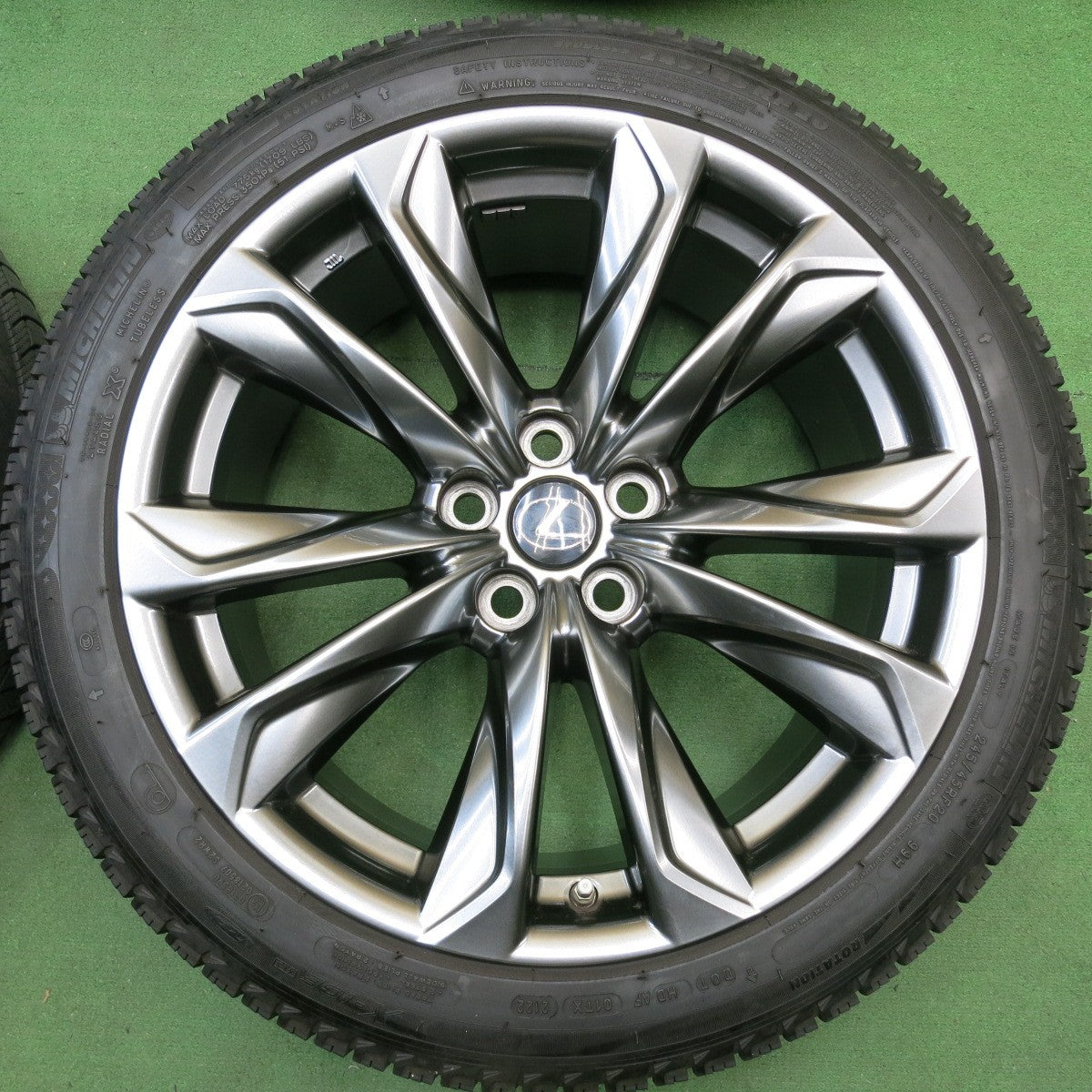 センサー付！バリ溝！22年！キレイ！9分★レクサス LS Fスポーツ 純正 245/45R20 275/40R20 スタッドレス ミシュラン X-ICE XI3 20インチ PCD120/5H★6042309HAス
