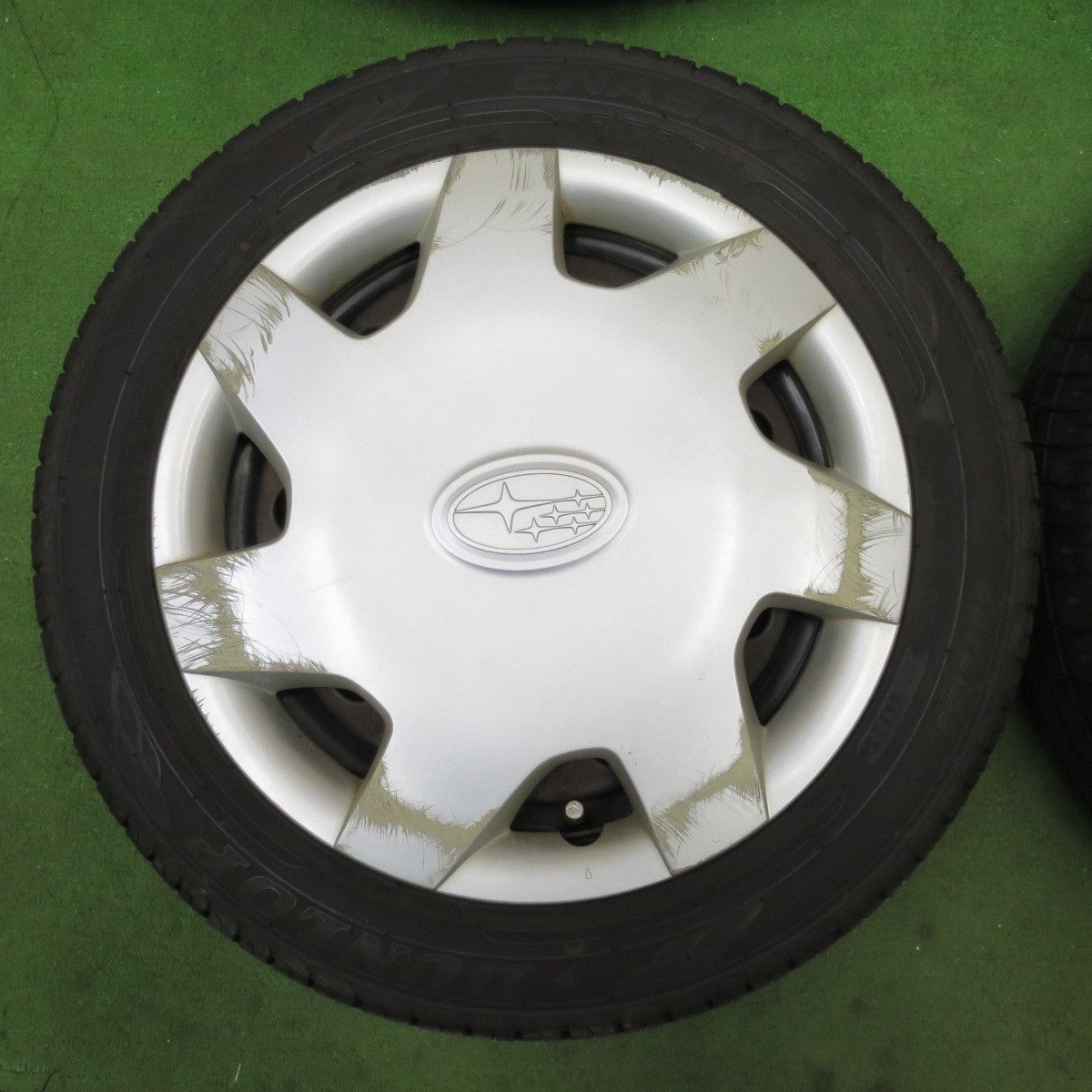 4本価格！23年★スバル ステラ プレオ 等 純正 スチール 155/65R14 ダンロップ エナセーブ EC204 14インチ PCD100/4H★6031805ナノ