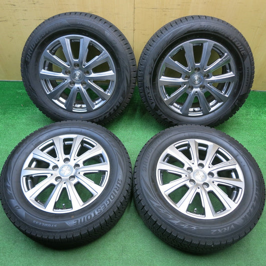 バリ溝！24年！キレイ！ほぼ10分★ワーゲン 等 Team Sparco 215/60R16 スタッドレス ブリヂストン ブリザック VRX2 16インチ チームスパルコ PCD112/5H★5112003HAス