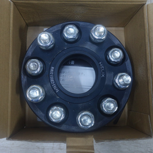[送料無料] 2枚セット◆HELIX AUTO ワイド トレッド スペーサー PCD114.3/5H CB60.1-20mm P1.5 Φ60 ホイール スペーサー マットブラック◆
