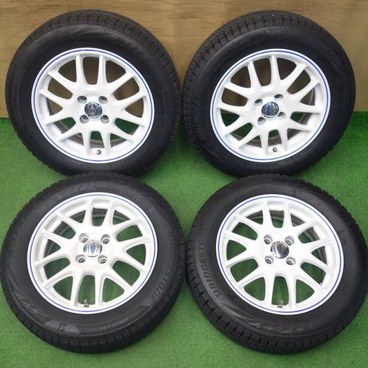 バリ溝！23年！キレイ！8.5分★スタッドレス 185/60R15 ブリヂストン ブリザック VRX2 JP STYLE Jefa 15インチ PCD100/4H★6031302KTス
