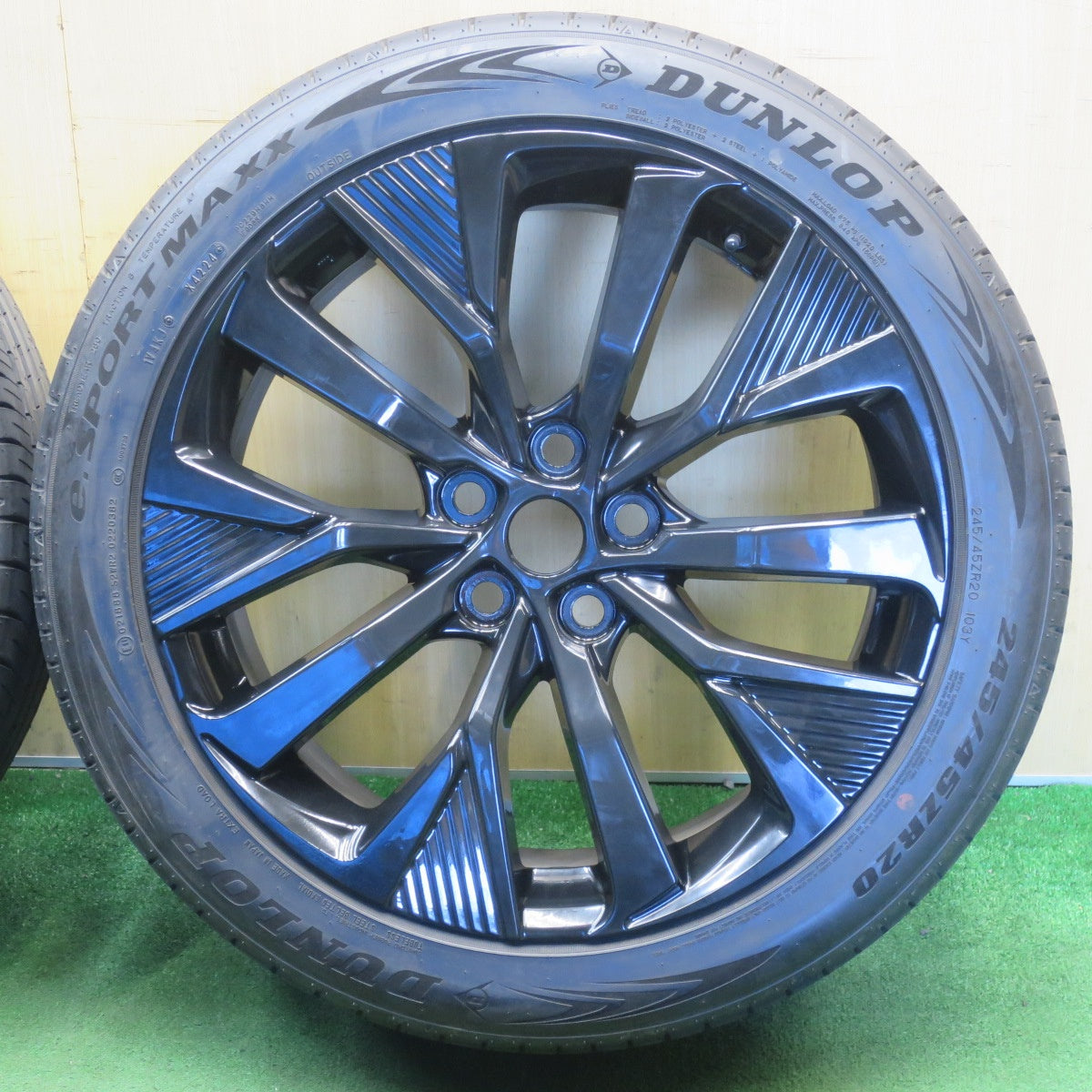 ほぼ未使用！24年！キレイ★トヨタ 40系 アルファード 純正 MODELLISTA WingDancer XVII 245/45R20 ダンロップ e.スポーツマックス モデリスタ 20インチ PCD120/5H★6051401NJノ