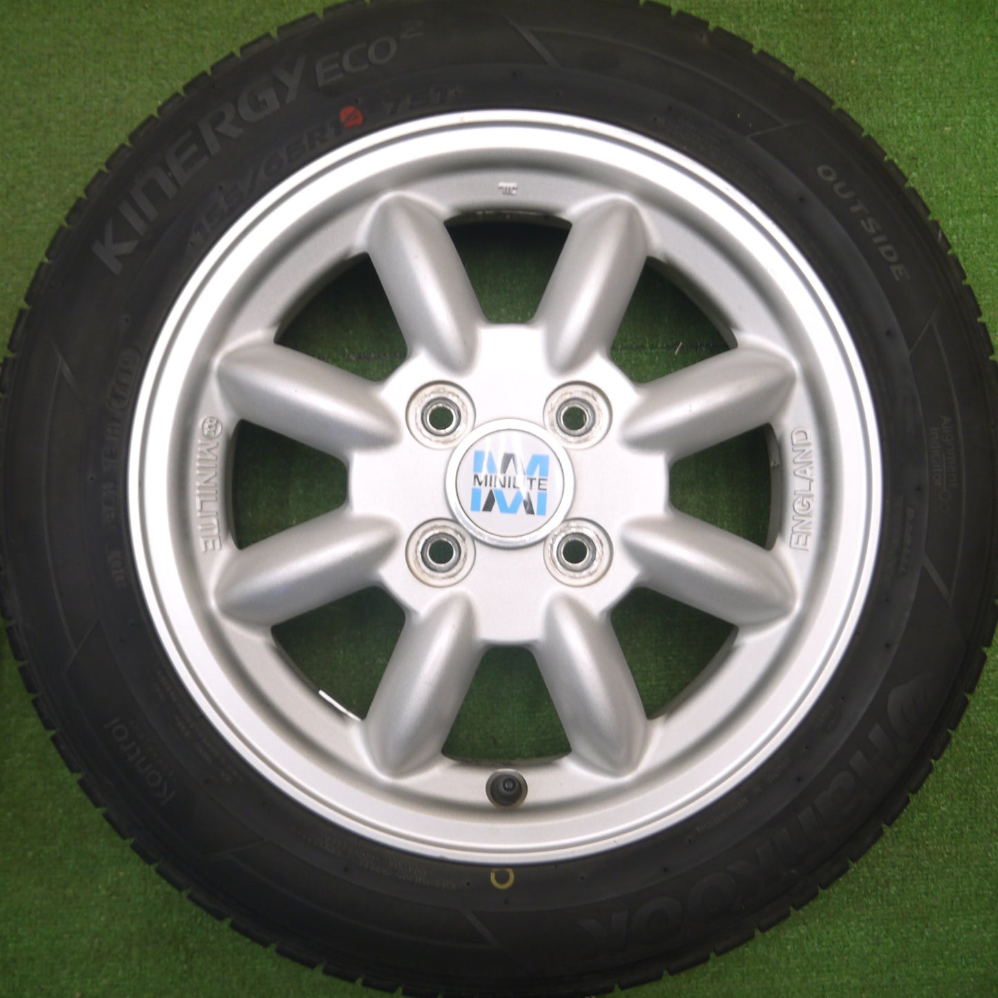 [送料無料] 4本価格★ダイハツ ミラジーノ ミニライト MINILITE 純正 155/65R14 ハンコック キナジー ECO2 14インチ PCD100/4H★5012011Hノ