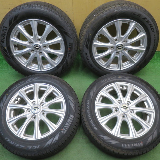 バリ溝！22年！キレイ！ほぼ10分◎スタッドレス 205/60R16 ピレリ アイスゼロ アシンメトリコ AXEL アクセル 16インチ PCD114.3/5H◎6060204NJス