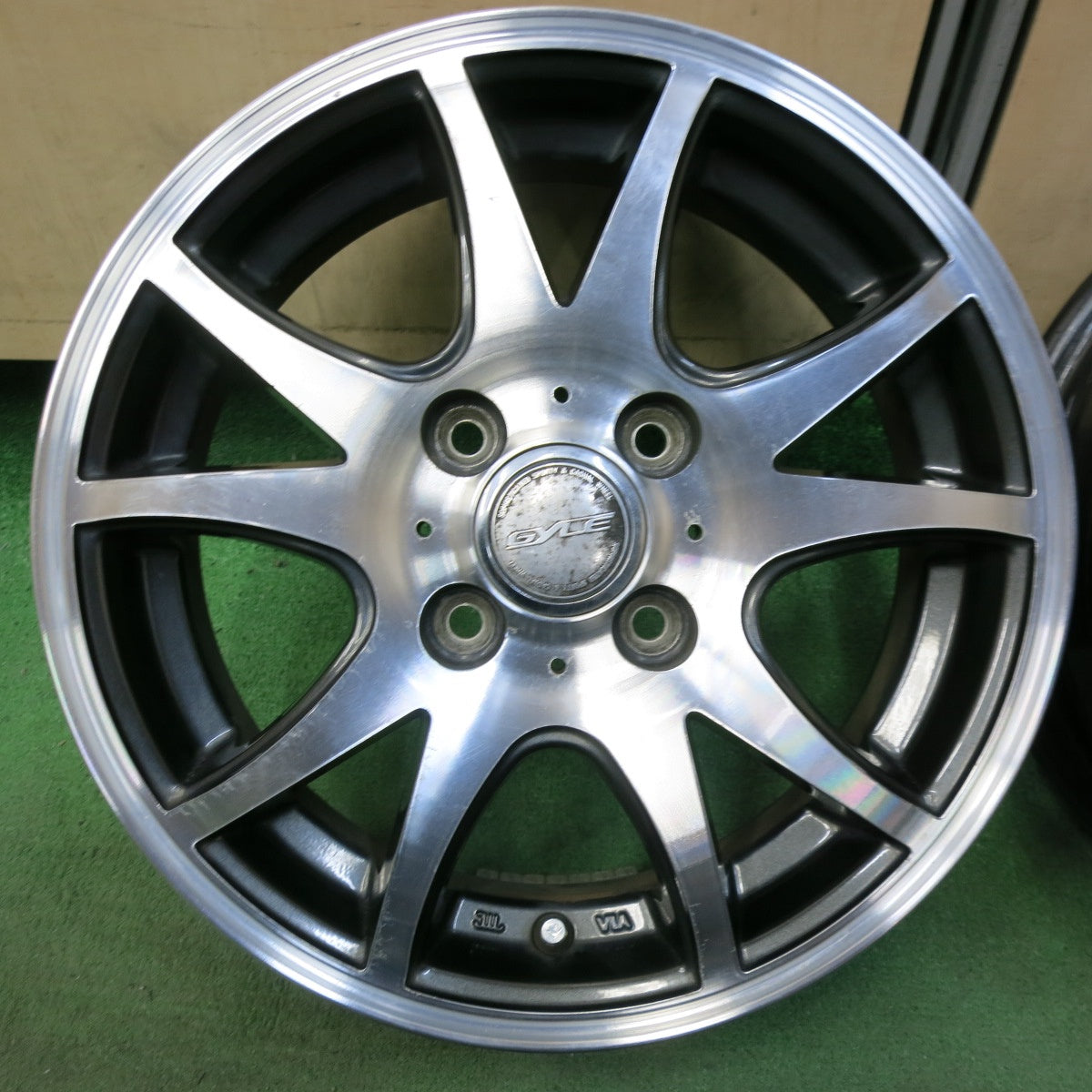 4本価格★GYLE weds ガイル ウェッズ 14インチ ホイール 14×4.5J PCD100/4H★5043009SYホ