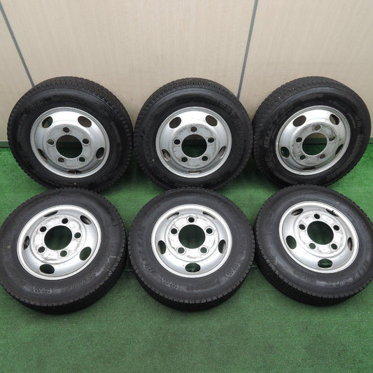 6本価格★トラック タイヤ 185/85R16 111/109L スタッドレス ブリヂストン ブリザック W979 TOPY ホイール 16インチ★3111808HAス