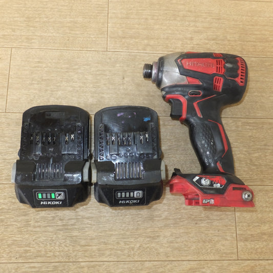 [送料無料] ジャンク★日立 コードレスインパクトドライバ WH36DA　HiKOKI 蓄電池 BSL36A18B BSL36A18　セット★