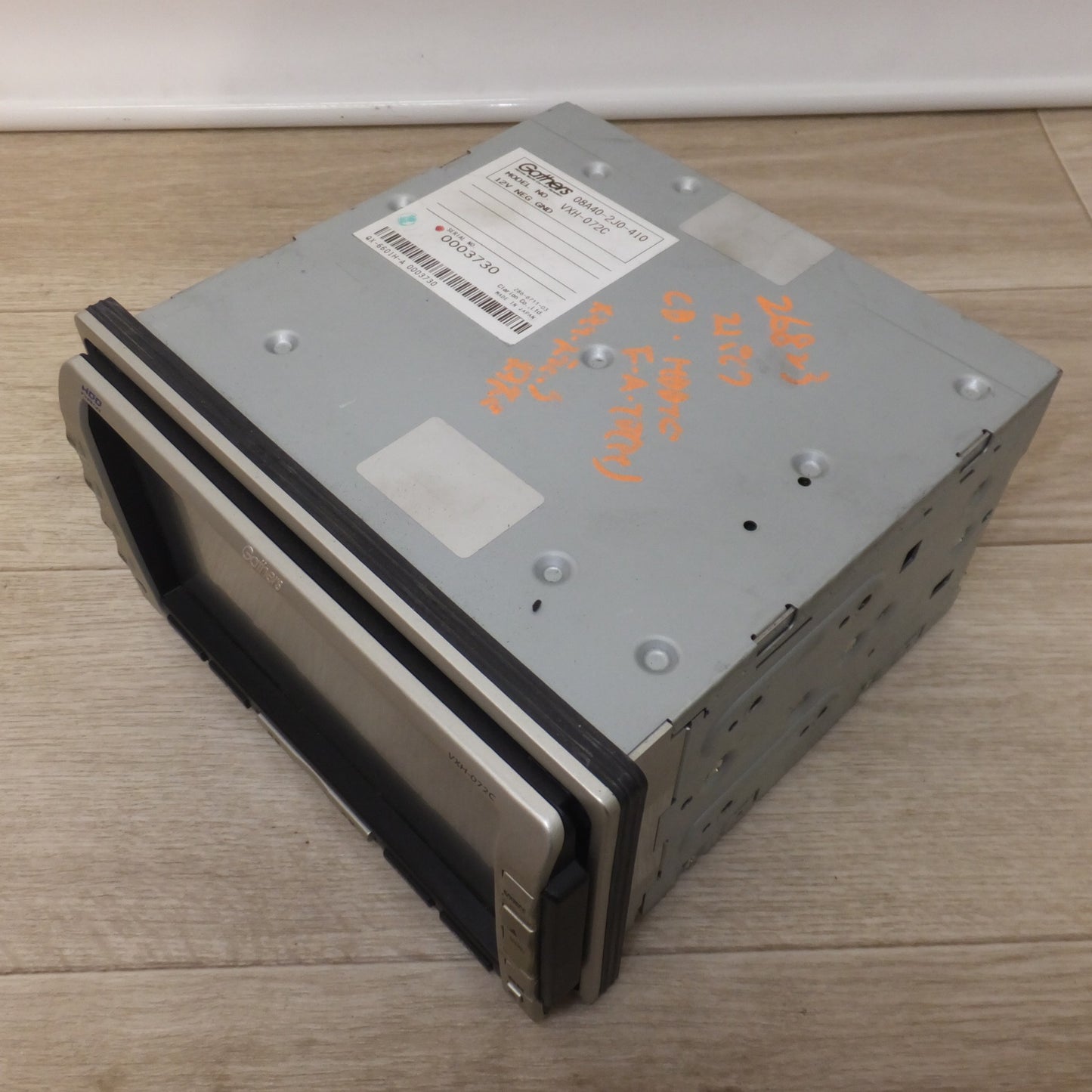 [送料無料] 現状品★クラリオン製 ホンダ 純正 デュアルサイズHDDナビコンポ Gathers VXH-072C 08A40-2J0-410(42)★