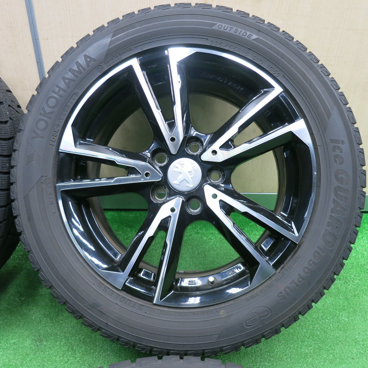 [送料無料] 4本価格★プジョー等 EUROTECH GAYA SOLI 205/55R16 スタッドレス ヨコハマ アイスガード iG50 プラス ユーロテック ガヤ ソリ PCD108/5H★4112603TNス
