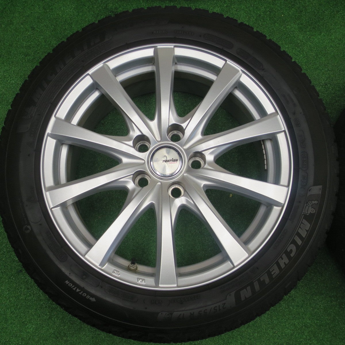 バリ溝！9分★スタッドレス 215/55R17 ミシュラン X-ICE SNOW ravrion RS01 ラブリオン 17インチ PCD114.3/5H★5121405NKス