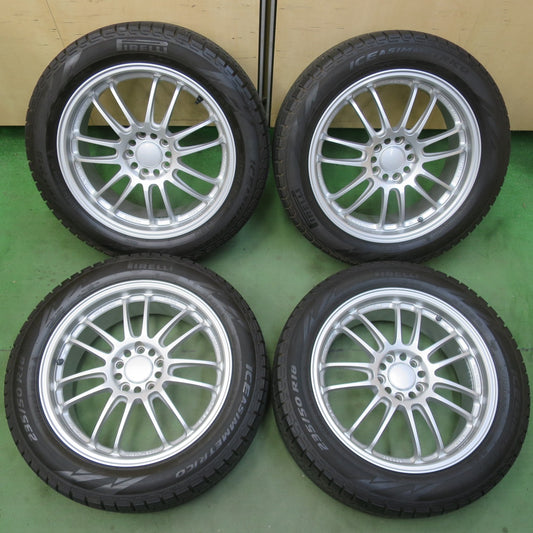 キレイ★RAYS VOLK RACING RE30 鍛造 235/50R18 スタッドレス スタッドレス ピレリ アイスアシンメトリコ レイズ ボルクレーシング 18インチ PCD114.3/5H★6042001イス