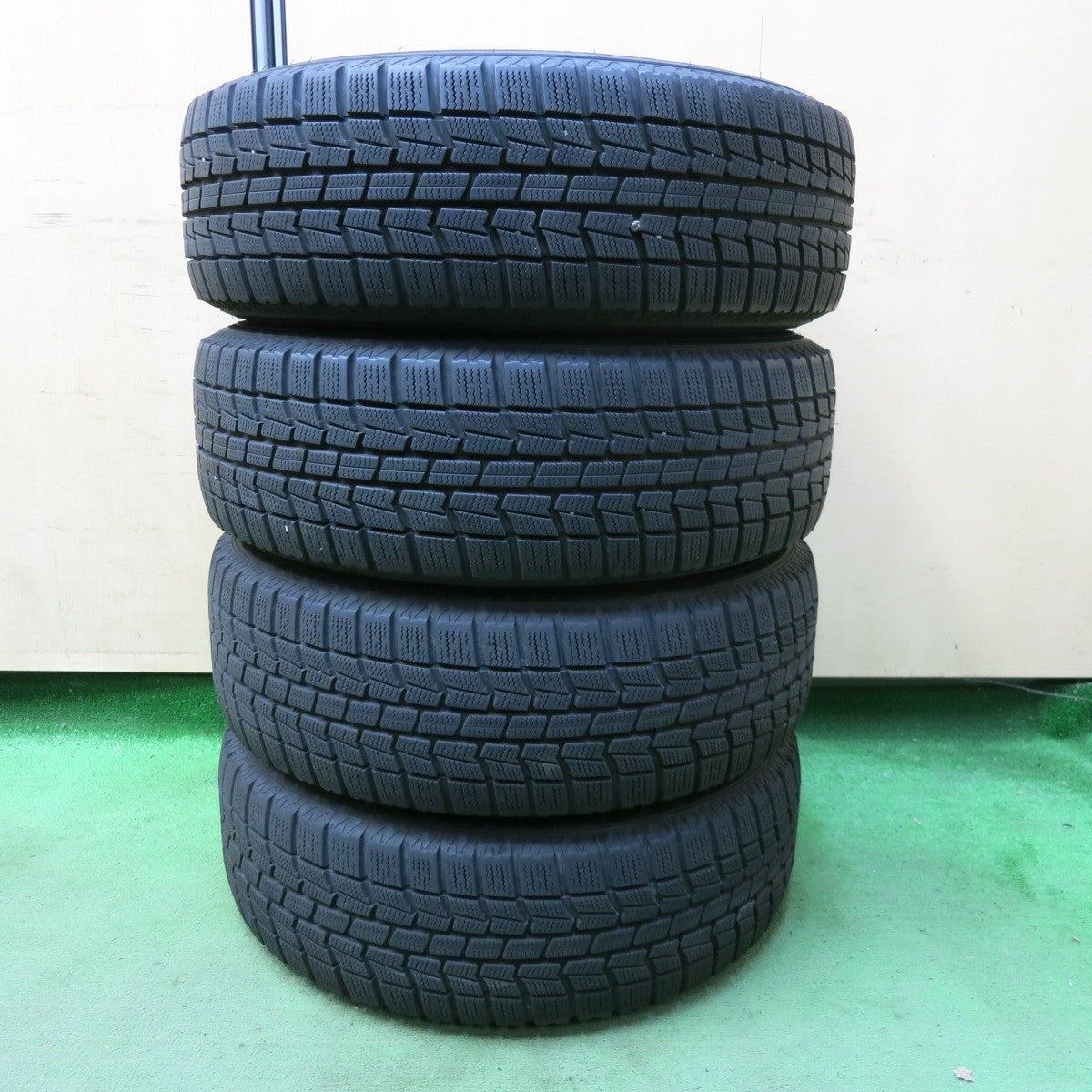 バリ溝！キレイ！9分★スタッドレス 195/65R15 オートバックス ノーストレック N3i EuroSpeed MANARAY SPORT ユーロスピード 15インチ PCD114.3/5H★5073008SYス
