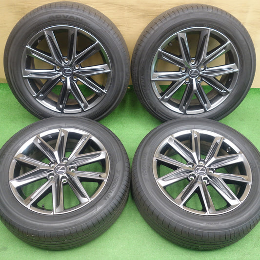 ほぼ新車外し！25年◎レクサス LBX 純正 225/55R18 ヨコハマ アドバン V61 18インチ PCD114.3/5H◎6071301KTノ