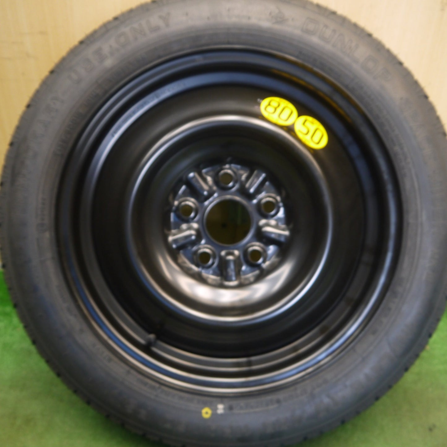 未使用！25年！1本◎トヨタ 90系 ノア 純正 車載 スペア 135/80R16 ダンロップ SPACE MISER MKⅢ 16インチ PCD114.3/5H◎6061906Hノ