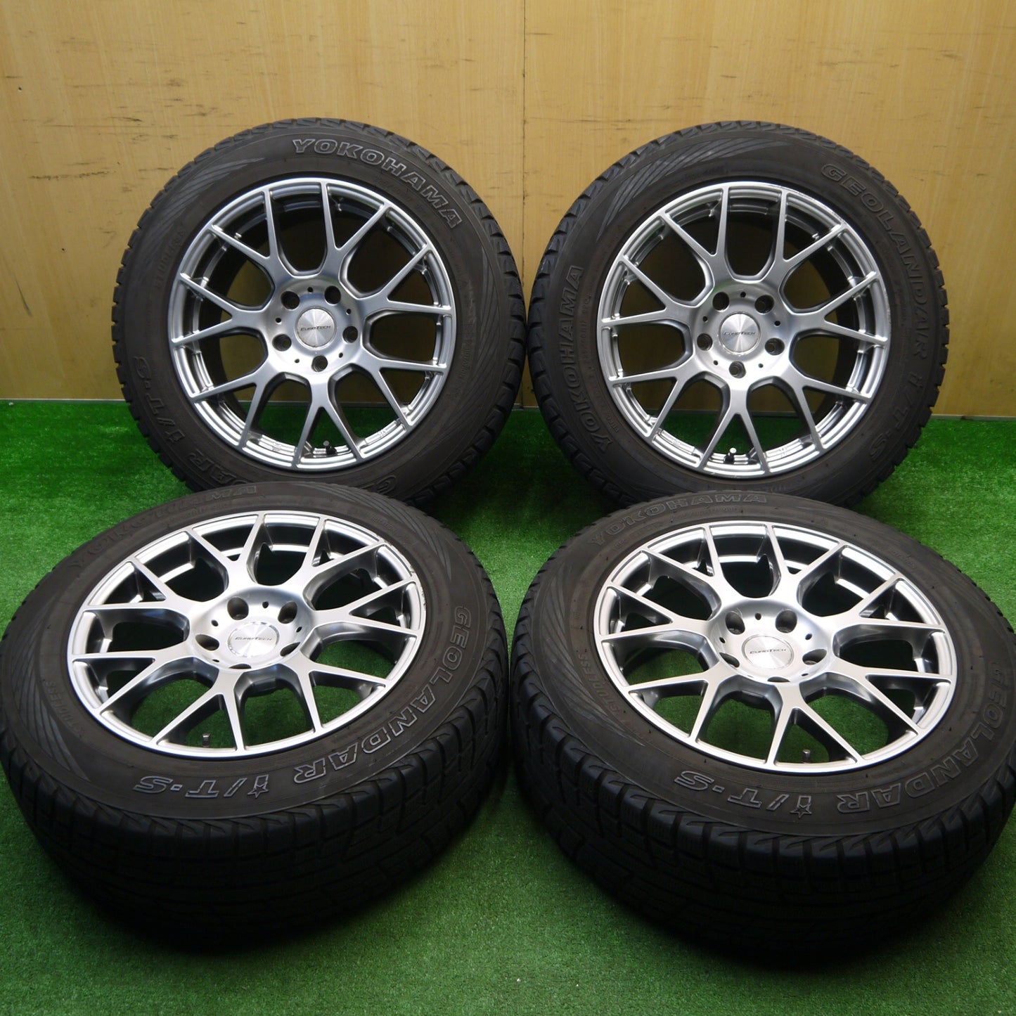 キレイ★BMW 等 EUROTECH STAGE B7RF 225/60R17 スタッドレス ヨコハマ ジオランダー i/T-S ユーロテック ステージ 17インチ PCD120/5H★5111102Hス
